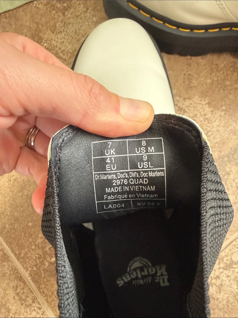 Dr. Martens durable white